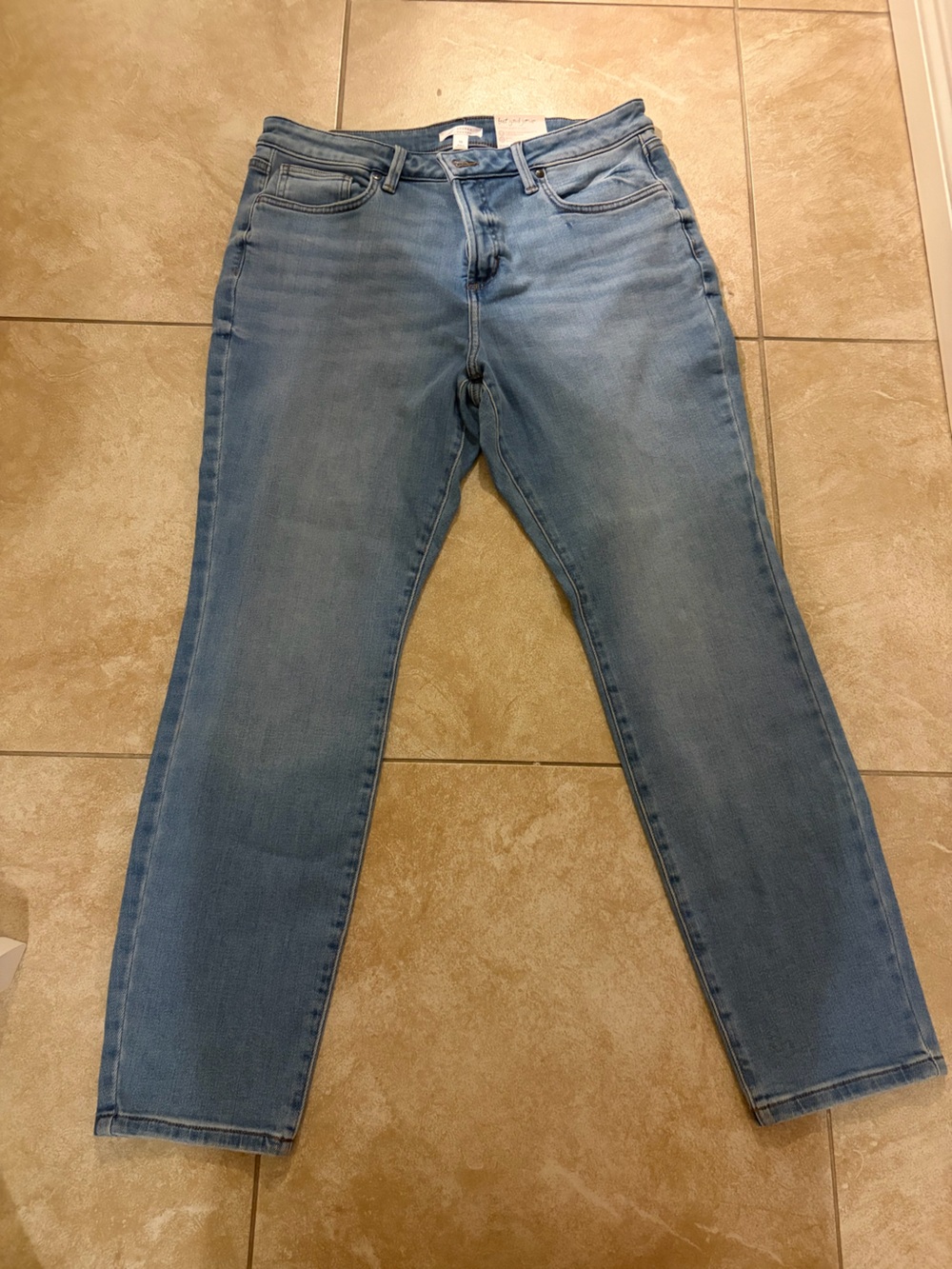LC Lauren Conrad Women’s Dark Blue Straight Jeans Size 16